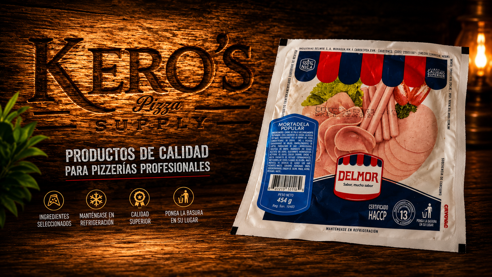 Mortadela Popular Delmor (454 g)